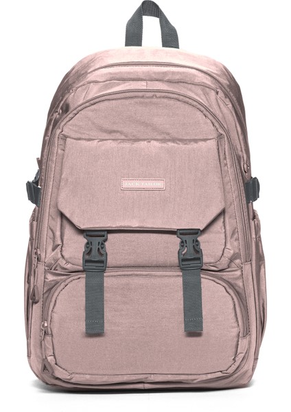 Tablet ve Laptop Bölmeli Çok Cepli Su Geçirmez Okul Çantası Lise ve Ortaokul JT60030 Lila