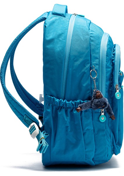 Çok Cepli Su Geçirmez Krınkıl Kumaş Günlük ve Okul Sırt Çantası MYP8610 Mavi fiyatları