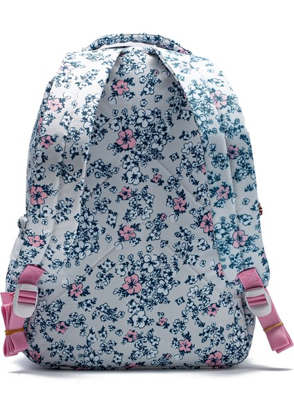 Çok Cepli Su Geçirmez Krınkıl Kumaş Günlük ve Okul Sırt Çantası MYP8610 Gri/pembe modelleri