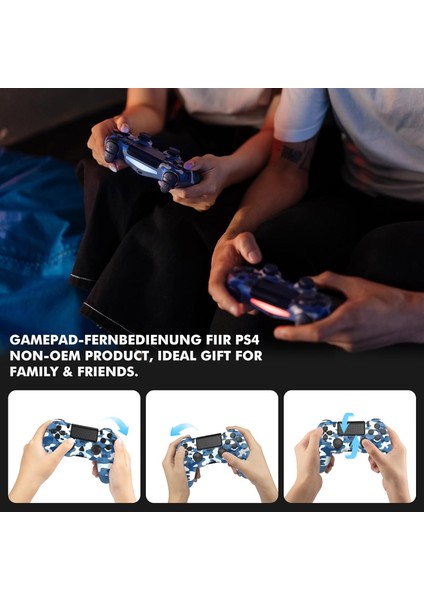 Ps4 Ps4 Pro Ps4 Slim Ps3 Oyun Konsolu Için Kablosuz Wireless Control Kol 1000 Mah Batarya 12 Saat Çalışma Çift Titreşim modelleri