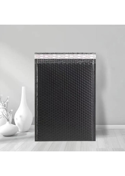 Ozn Aksesuar Bantlı Siyah Patpatlı Balonlu Kargo Poşeti E Ticaret Poşeti 10 Adet 13X18+4