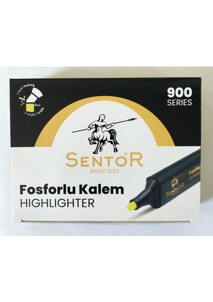 Fosforlu Kalem Turuncu Renk 12 Adet