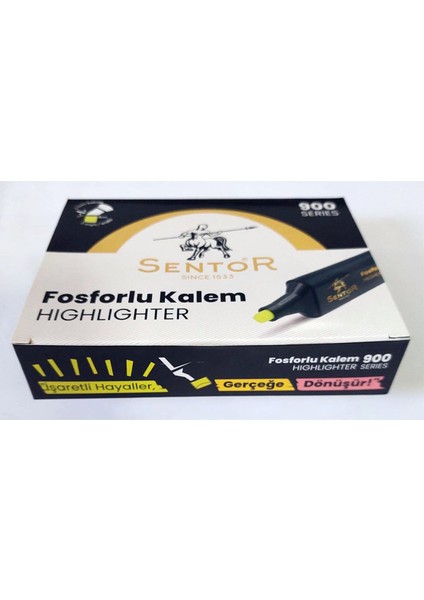 Fosforlu Kalem Turuncu Renk 12 Adet