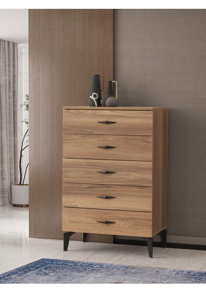 Hazar 5 Çekmeceli Şifonyer 70 x 43 x 110 cm