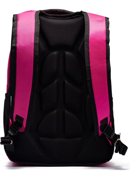 Lise ve Ortaokul Için Okul Çantası- Çok Cepli Su Geçirmez Kumaş MYP8765 Fuşya modelleri