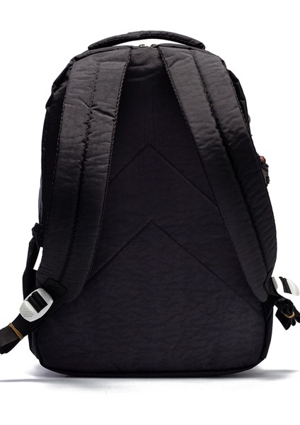 Çok Cepli Su Geçirmez Krınkıl Kumaş Günlük ve Okul Sırt Çantası MYP8610 Siyah modelleri
