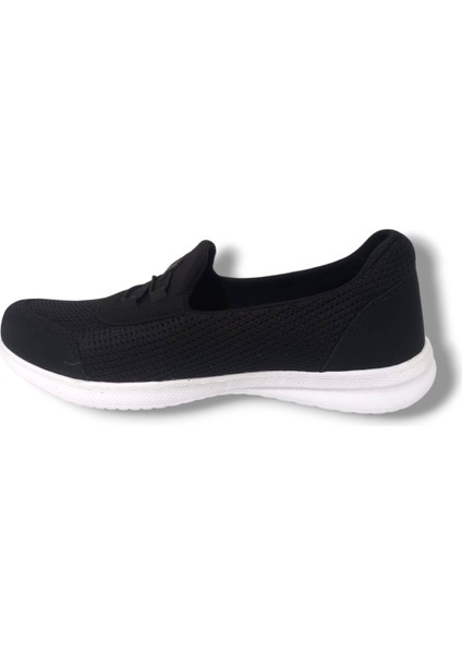 575-25 Anorak Slip On Anatomik Kadın Sneaker Siyah Beyaz modelleri