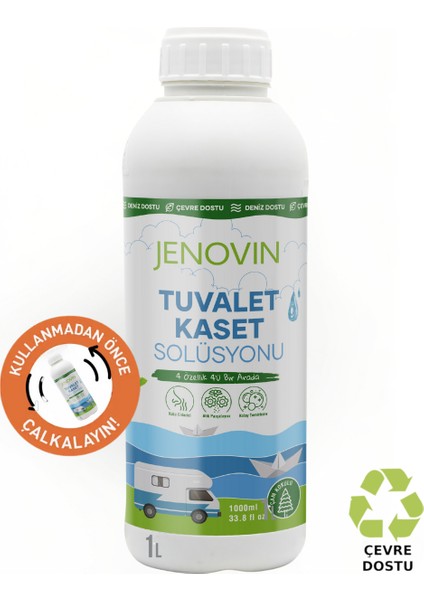 Karavan Tekne Yat Tuvalet Wc Kaset Atık Kimyasalı Çam Kokulu 1 L