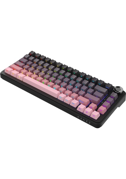 AK820 Max Plus-Hot-Swap-Dinamik Rgb Mekanik Oyun Klavyesi Mute Switch-Tft Ekran