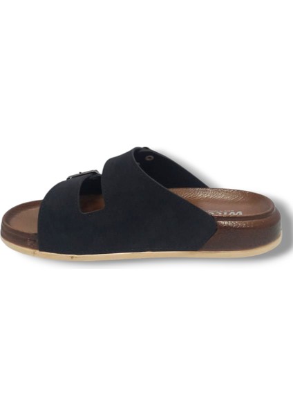 55201-25 Deri Çift Bant Anatomik Terlik 36-40 modelleri