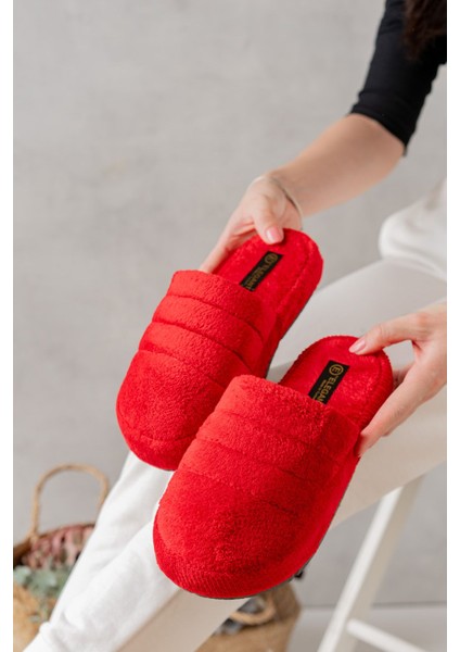 Sessiz Taban Kadın Terlik Kapalı Ev Terliği