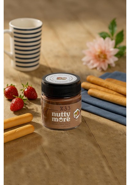 Abdurrahman Tatlıcı Tadıbu 330 gr x 2 Adet & Nutty More %33 Fındık Parçacıklı Kakaolu Fındık Ezmesi 200 gr