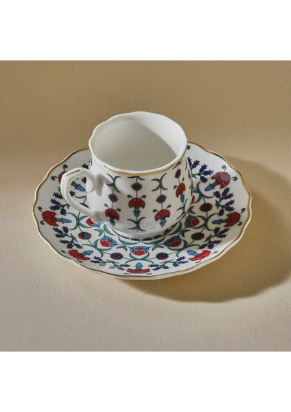 Ebruli 6 Kişilik Kahve Fincanı 100 ml