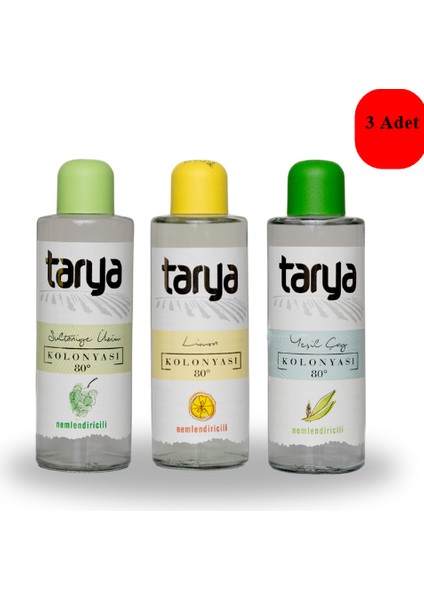 Sultaniye Üzüm Limon Yeşilçay Kolonyası Nemlendirici 250 ml Cam