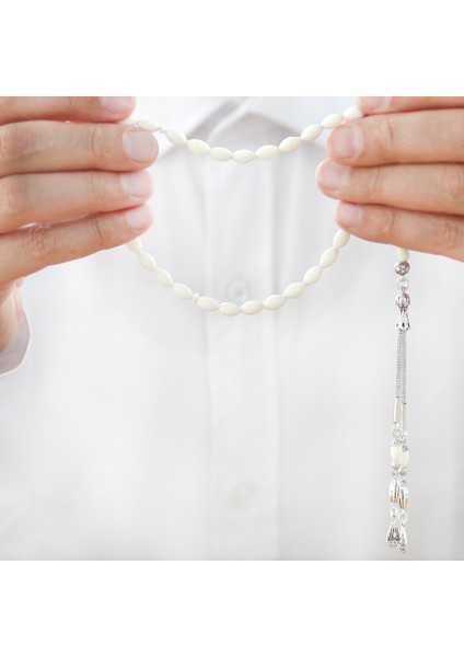 Kararmaz Metal Su Damlası Püsküllü Arpa Kesim Bilek Boy Deve Kemiği Tesbih modelleri