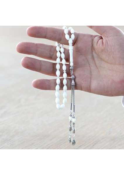 Kararmaz Metal Su Damlası Püsküllü Arpa Kesim Bilek Boy Deve Kemiği Tesbih fırsatları