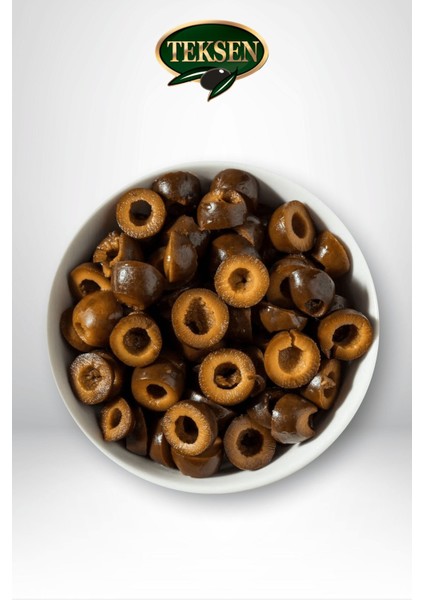 TEKSEN Siyah Dilimli Zeytin Cam Kavanoz-200G