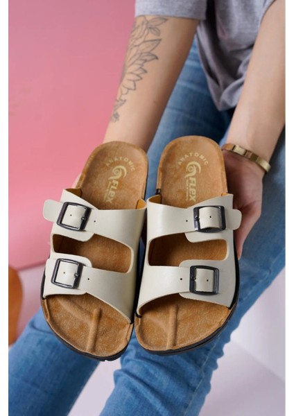 Kadın Terlik Yazlık Rahat Taban Ev Plaj Günlük Terlik