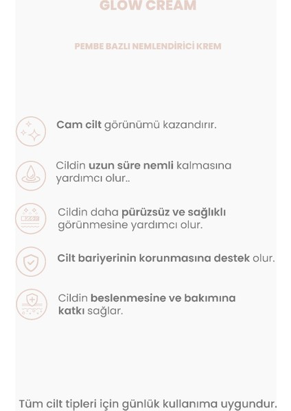 Pembe Yüz Kremi Nemlendirici Etkisiyle Cildinize Işıltı Kazandırır 50 ml modelleri