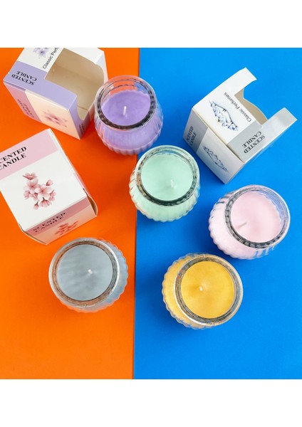 Modern Dekorasyonlu Cam Kavanoz Mum ( Tek Adet ) fırsatları