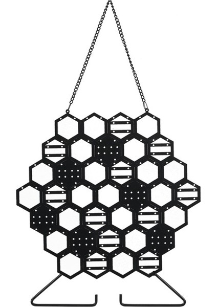 Demir Petek Takı Raf Duvar Asılı Küpe Depolama Ekran Sahne Standı (Yurt Dışından)