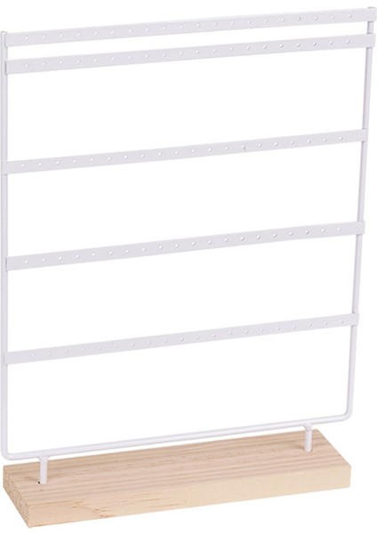 1 Parça Basit 5 Katmanlı Beyaz 100 Delikli Takı Raf Depolama Tuvalet Masası Ekranı (Yurt Dışından)