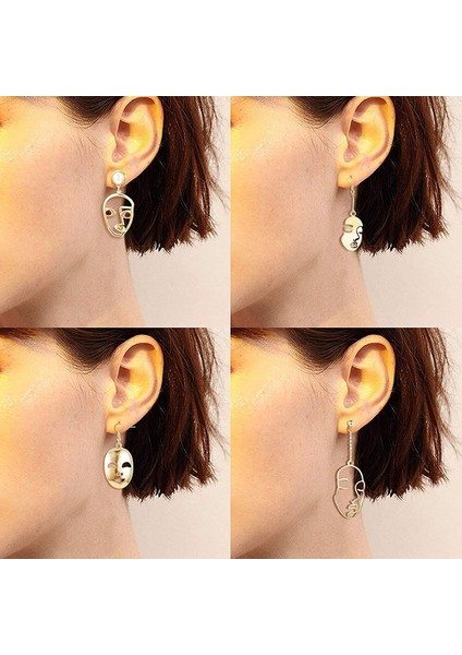 13 Pairs Yüz Bildirimi Küpe Hollow El Şekilli Damla Dangle Set Punk Tarzı Takı-Altın (Yurt Dışından) fiyatları