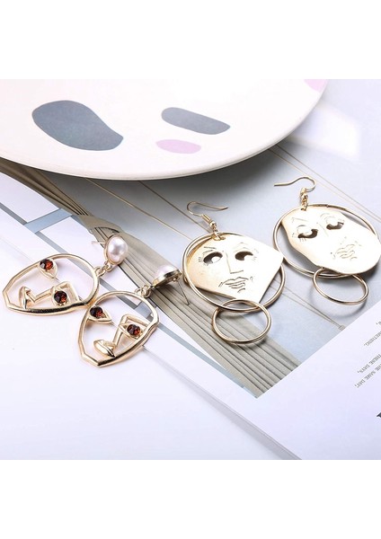 13 Pairs Yüz Bildirimi Küpe Hollow El Şekilli Damla Dangle Set Punk Tarzı Takı-Altın (Yurt Dışından) fırsatları