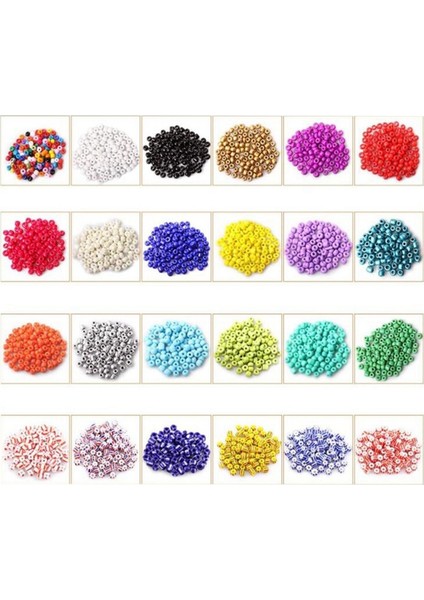 6294 Adet 4mm Cam Pirinç Boncuk Çiçek Malzeme Diy El Yapımı Boncuk Araçları Bilezik Kolye Küpe Yapımı (Yurt Dışından) fırsatları