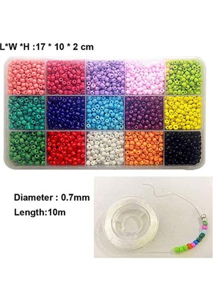 Çocuklar Için Renkli 3mm Cam Boncuk Kendin Yap Bileklik Sanat ve Takı Yapımı, Oyun Yapımı (Yurt Dışından) modelleri