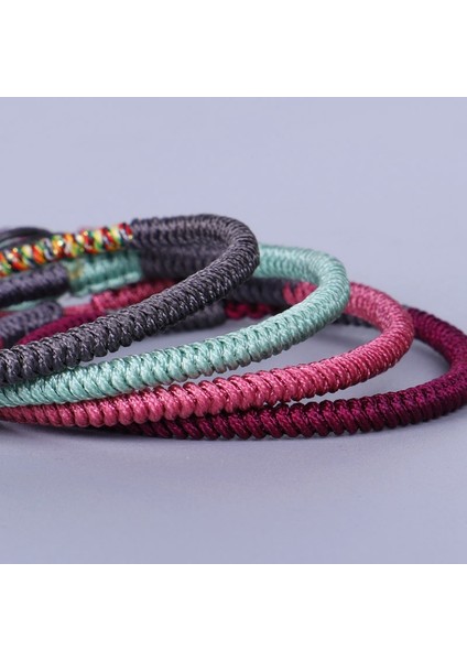Yeni Çok Renkli Tibet Budist Iyi Şanslı Charm Bilezik ve Kadın Erkek El Yapımı Knot Halat Bilezik (Yurt Dışından) modelleri