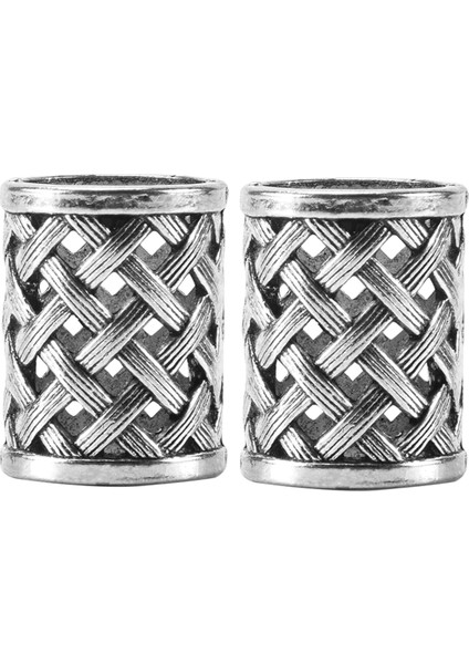 Vintage Antik Bronz Saç Örgü Sakal Dreadlock Boncuk Yüzükler Tüp Viking Rune Charm Kolye Dıy Kolye Takı Için (Yurt Dışından)
