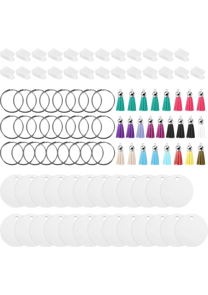 100 Adet Mdf Süblimasyon Boşlukları Anahtarlık Toplu, Anahtarlık ile Dıy Için Çift Taraflı (Yurt Dışından) modelleri