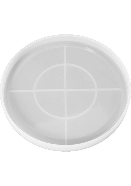 Yuvarlak Kalıp Reçine Tutkal Silikon Takı Saklama Kutusu Tepsi Dekorasyon Plaka Coaster (Yurt Dışından)