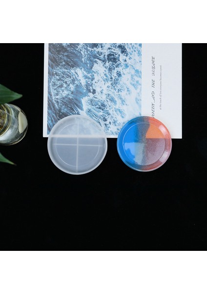 Yuvarlak Kalıp Reçine Tutkal Silikon Takı Saklama Kutusu Tepsi Dekorasyon Plaka Coaster (Yurt Dışından) modelleri