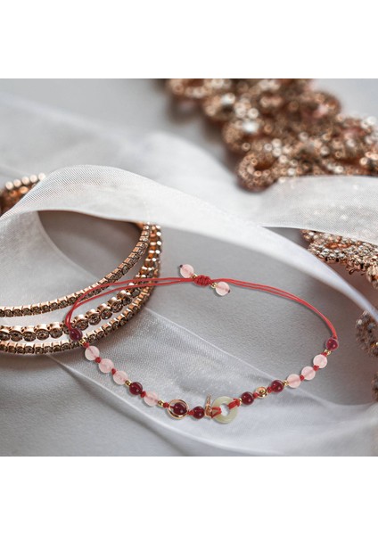 Etnik Stil Taze ve Basit Bileklik Kadın Kırmızı Ip Dokuma Sanatı Küçük (Yurt Dışından) fiyatları