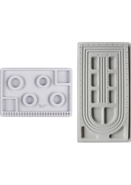 Kolye Plaka Bilezik Dıy Takı Yapımı Boncuklu Ölçüm Tasarım Ölçeği Boncuk Zincir Aracı 2 Parça (Yurt Dışından)