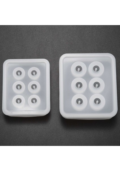 2 Adet Küre Topu Silikon Boncuk Kalıpları Delikli Yuvarlak Epoksi Takı Için, Polimer Kil Sabun Yapımı, Cabochon Taş Işçiliği, Çap 12MM, 16MM (Küre 2 Sette) (Yurt Dışından)