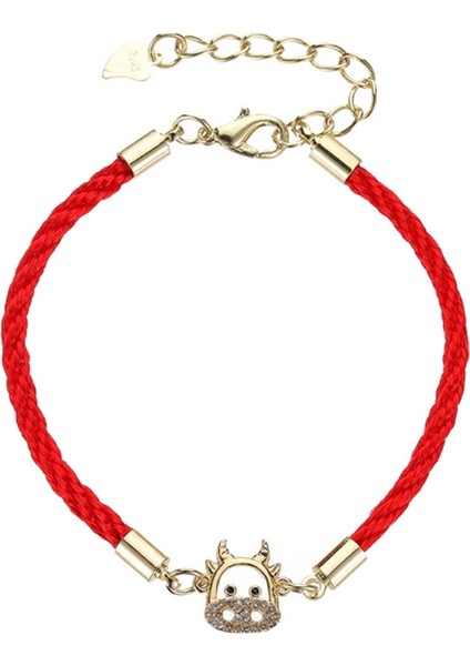 Yeni Yıl Öküz Bilekliği Moda Transit Kırmızı Ip Bileklik Zincir 1 (Yurt Dışından)