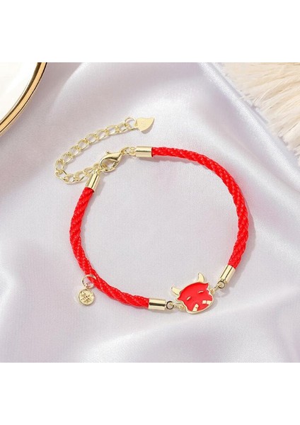 Yeni Yıl Öküz Bilekliği Moda Transit Kırmızı Ip Bileklik Zincir 1 (Yurt Dışından) fırsatları