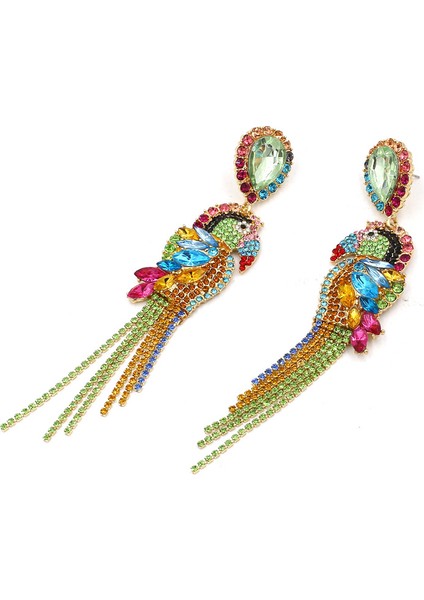 Kuşlar Saçaklı Damla Dangle Küpe Düğün Takı Bohem Kadın (Yurt Dışından) fiyatları