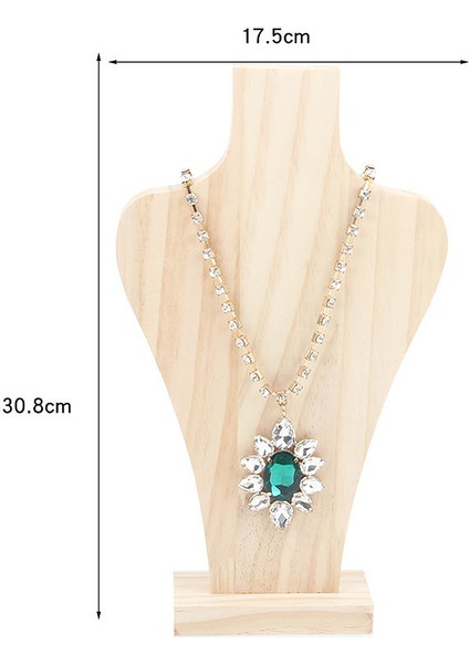 Ahşap Manken Büstü Moda Küpe Kolye Takı Vitrin Standı Organizatör Tutucu Büyük (Yurt Dışından) fiyatları