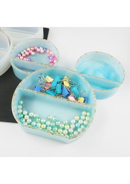 Kristal Epoksi Reçine Kalıp Takı Saklama Kabı Kutu Tepsisi Silikon Kalıp Dıy El Sanatları Süslemeleri Süsler Döküm Aracı (Yurt Dışından) fırsatları