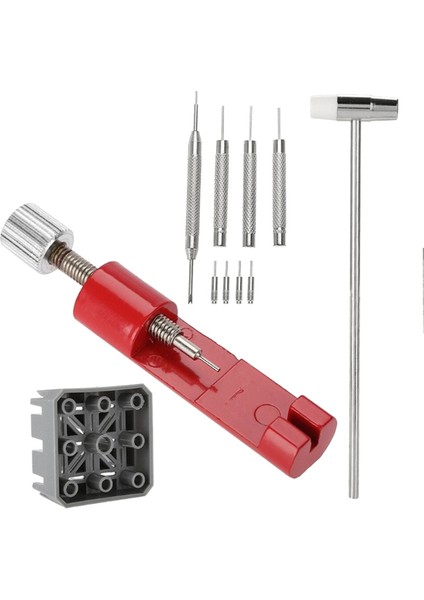 11 Adet Saat Bağlantısı ve Pin Sökücü Kitleri Bant Aracı Ayarlanabilir Onarım Metal Kayış Bilezik Aksesuarla (Yurt Dışından)