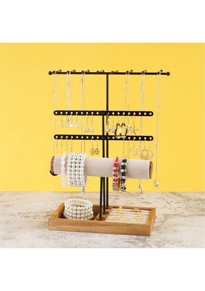 Çok Fonksiyonlu Takı Rafı Küpe Saklama Kutusu Bilezik Kolye Ekran Standı Küpe Kolye Yüzük (Yurt Dışından) fırsatları