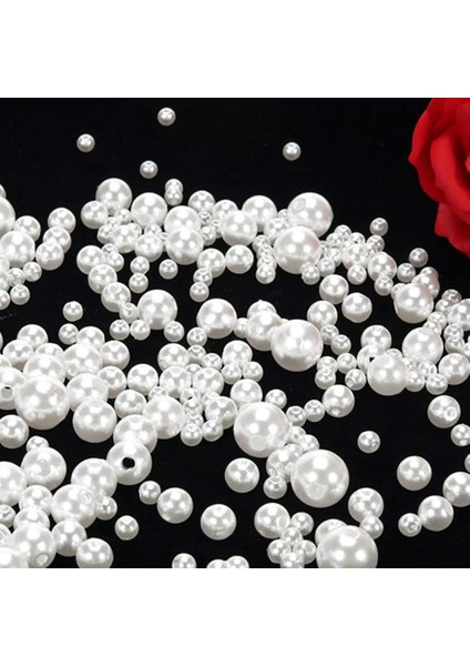 370 Boncuk Beyaz Inci Delikli 4,6,8,10MM Takı Yapımı Vazo Dolum ve Ev Dekorasyonu Için Kombinasyon (Yurt Dışından) fırsatları