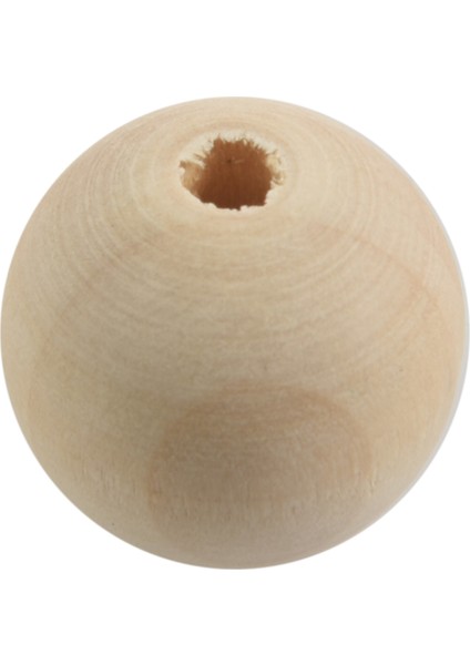 30X Doğal Top Ahşap Ara Boncuk 25MM(1 Inç) -Mücevher Yapımı Bulgular, Dıy El Sanatları Renk (Yurt Dışından)