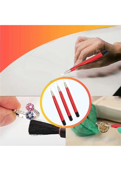 Adet Kırmızı Fiber Kalem Izle Onarım Aracı Pas Temizleme Fırçası Kıllar Lehçe Takı Devre Kartı Temizleme (Yurt Dışından)