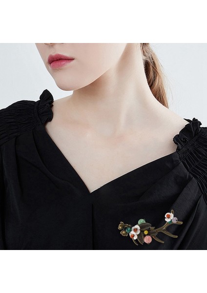 Retro Aksesuarlar Broş Küçük Taze Orijinal Kabuk Çiçek Mizaç Çift Kullanımlı (Yurt Dışından) fiyatları