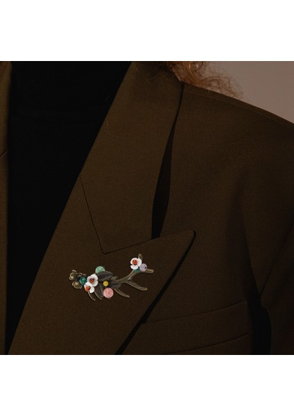 Retro Aksesuarlar Broş Küçük Taze Orijinal Kabuk Çiçek Mizaç Çift Kullanımlı (Yurt Dışından) modelleri